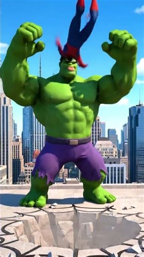 😂 Hulk SMASHES Spider-Man in Epic Roof Toss! 😱 Hilarious Animation Fail! 🦸‍♂️🕷️🏢