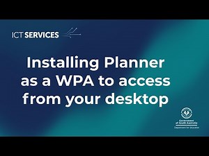 Microsoft Planner - Installing Planner as a Web Page Application (WPA) to access from your desktop