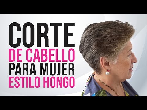 Mushroom-style haircut for women