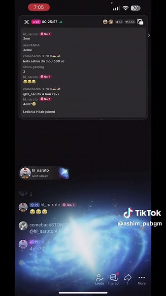 6 galaxy on live ❤️ BIG thanks my bro @hl_naruto 🫶 #LIVEhighlights #TikTokLIVE #LIVE #fyp #pubgmauritius🇲🇺 #classicplayer #pubgmauritius🇲🇺fyp #fypmauritius🇲🇺 #13promax #trends