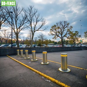 [Hot Item] Traffic Barrier Crash Protection Bollard Stainless Steel Rising Bollard Automatic Hydraulic Bollards
