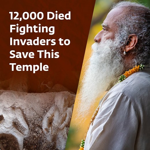 215K views · 4.1K shares | Sadhguru narrates the heartrending story of the devotees of the glorious Ranganathaswamy Temple in Tiruchirapalli who were slaughtered by invading forces of Ghiyasuddin Tughlak, to elucidate how devotees held temples of Tamil Nadu above their own lives and wellbeing. | Sadhguru | Facebook