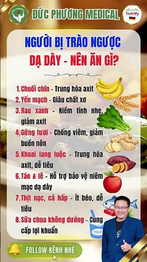Người Bị Trào Ngược Dạ Dày Nên Ăn Gì? | Đức Phương Medical