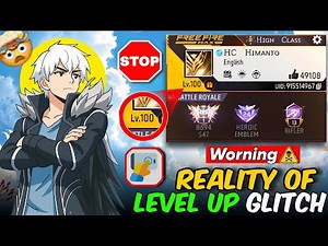 Free Fire Level Up And Rank Glitch🤯 Reality Every Glitch Using 🚫