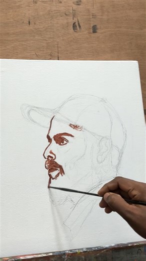 virat Kohli potrait painting #potrait #painting #canvaspainting #art #shorts