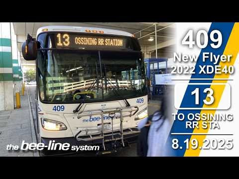 Bus Ride | Westchester Bee-Line • 2022 New Flyer XDE40 #409 • 13 to Tarrytown
