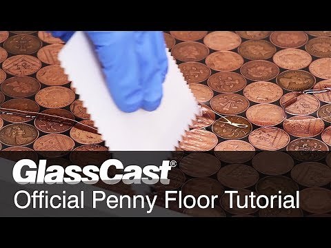 How to Lay a Penny Floor with GlassCast 3 Clear Epoxy Resin