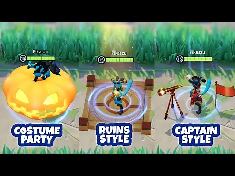 All Lucario Premium Holowear Comparison - Pokémon Unite