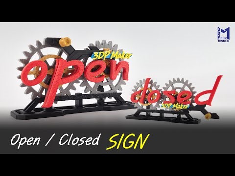 3D 프린터로 Open Closed SIGN 만들기