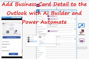 Business Card Reader Automation with AI Builder, Power Automate and Power Apps