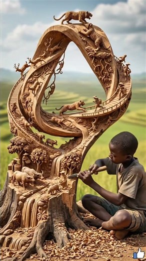 wood tree create man #shorts