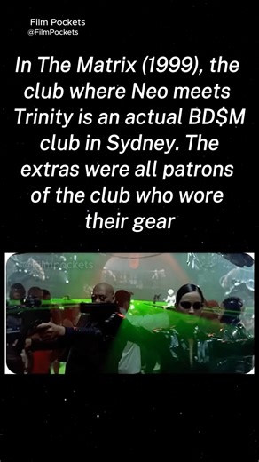 In matrix 1999, the club where Neo meets Trinity is an actual BD$M club in Sydney.