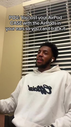 Mind you now u gotta find it before your airpods die 🥲 #fyp #viral #foryoupage #airpods #case #relatable #ohmygawd