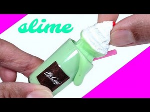 DIY Mini St. Patrick's Day Slime - McDonald's Shamrock Milkshake Slime