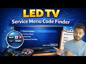 How to Get Any LED TV Service Menu Code (Easy Method) | Xpert Technician Tool