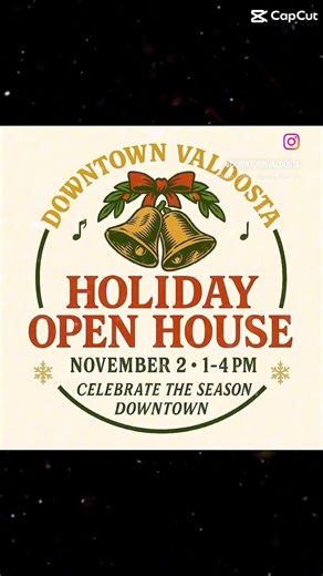 1.9K views · 14 reactions | Downtown’s the place to be this Sunday! ✨ Shop. Sip. Celebrate. Christmas Open House ,fun for everyone!  | Downtown Valdosta Main Street | Facebook