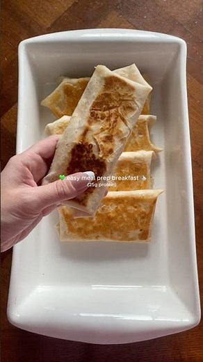 easy meal prep breakfast burritos (25g protein).
