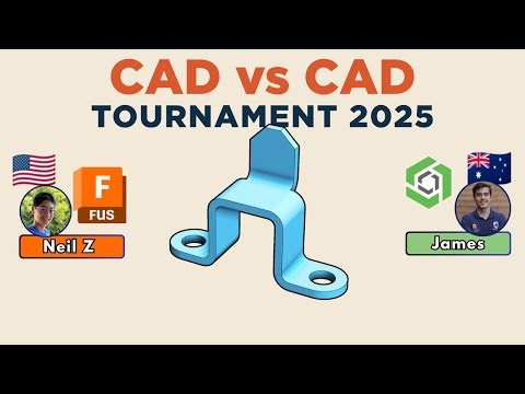 CAD Speedmodeling Tournament! - MATCH 6 Battle 2 - Sheet Metal! WORLD CHAMPIONSHIP 2025
