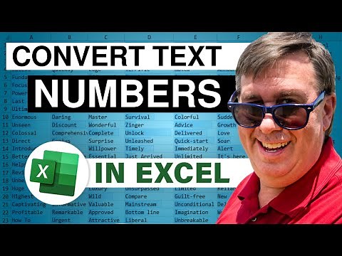 Excel Shortcut - Convert Text Numbers to Real Numbers - Episode 2143