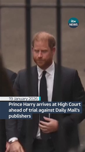 ITV News | Prince Harry arrives at High Court ahead of trial against Daily Mail’s publishers. The publisher strongly denies the claims, calling the... | Instagram