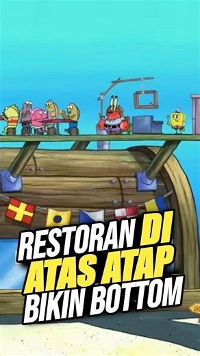 Spongebob Drama Who Can't Get Off the Roof #shortvideo #spongebob #arisrisnandi
