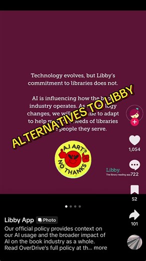 Bye @Libby App. Support your public libraries! #noai #foryou #libby #library