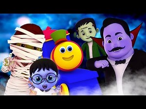 วิดีโอฮาโลวีน | บ๊อบรถไฟ | เพลงเด็ก | Bob The Train Halloween Family | Scary Nursery Rhyme