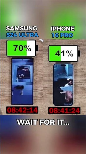 💩🔋 IPHONE 16 PRO vs S24 ULTRA BATTERY TEST!! 😱⚡