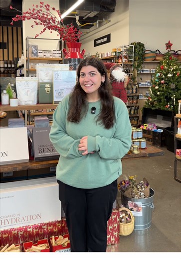 Meet Kaitlin! Our Operations Lead and Buyer at Luminate. ✨💛 If you’ve ever wondered how the shelves stay stocked with the most beautiful, thoughtful products... it's this girl right here. Yes, she’s always in the building, but she might be tucked away in her office, headset on, spreadsheets open, making sure everything you love is ordered, organized, and perfectly curated. She’s positive, friendly, smart, and truly one of the best leaders we could ask for. Luminate wouldn’t run the way it does 
