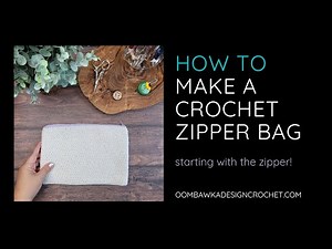 How to Make a Crochet Zipper Bag