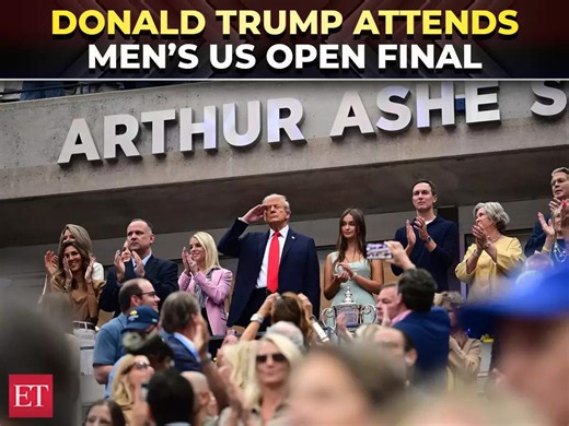 Trump enjoys the US Open with cabinet members, receives a mix of cheers and boos