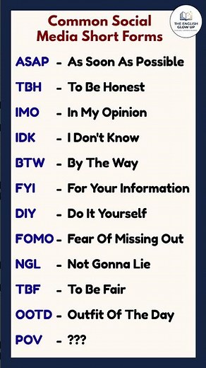 What Does POV Mean? Test Your Slang Knowledge! 🤔 #theenglishglowup #socialmedia