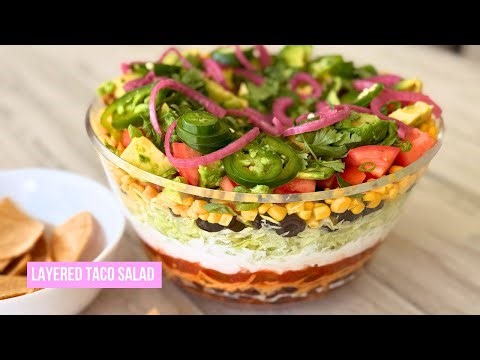 Layered Taco Salad Recipe | Plant-Based Summer BBQ Favorite