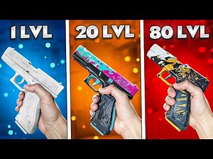 Level 1 vs. Level 20 vs. Level 80 GLOCK Standoff 2 | Makaroon