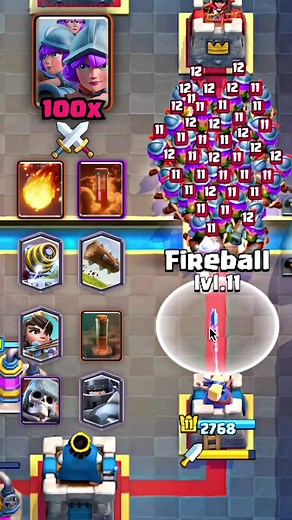 100x Musketeers Vs Fireball ☄️💀#clashroyale #clashroyalememes #clash #clashroyaledaily #clashroyalemoments
