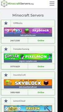 Free Minecraft Public Servers List 2025 | Server IP Address Website #minecraftserver
