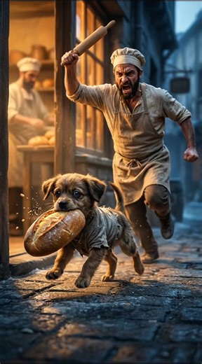 Puppy Steals Bread for Sick Mom - Heartwarming Story