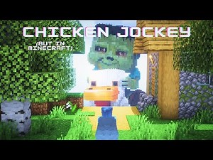 How I built a photorealistic CHICKEN JOCKEY in Minecraft | #minecraft Creative Mode Building