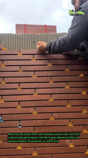 This Brick Wall Installation System Is Next Level! 🧱