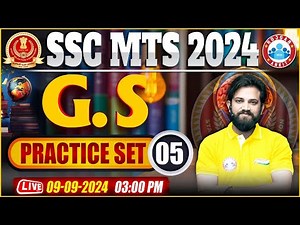 SSC MTS GK GS Classes 2024 | GS Practice Set 5 | GS By Naveen Sir | GK GS For MTS 2024