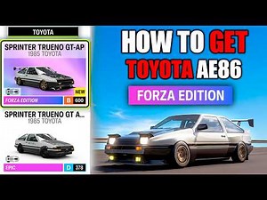How to Get the Toyota Trueno AE86 Forza Edition in Forza Horizon 6!