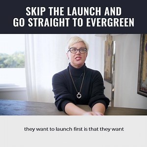 151K views · 598 reactions | Clients come to me thinking they need to have a bunch of previous "launch data" in order to switch to evergreen - that is simply NOT the case. Our clients sometimes even start their course creating journey with evergreen - using the S.C.A.L.E. Method they are collecting data and perfecting their sales system without ever having to do one single launch. Watch the video to learn more about how it works. | Caitlin Bacher | Facebook