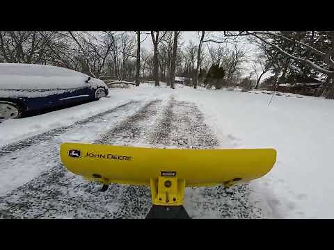 GoPro POV: Plowing Snow with a John Deere X380