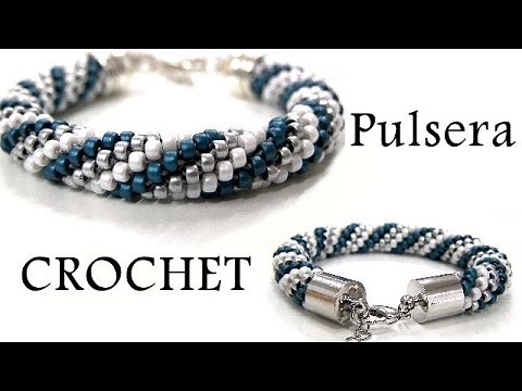 Abalorios - Como hacer una pulsera de Crochet