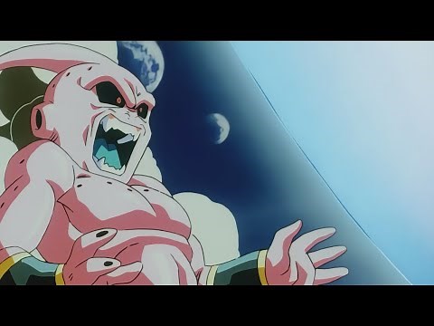Goku Throws The Spirit Bomb at Kid Buu (4K60FPS)
