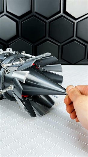 A beautiful GE-J79 turbojet missile model #model #automobile #dragonball #3dplanet #3dprintedparts