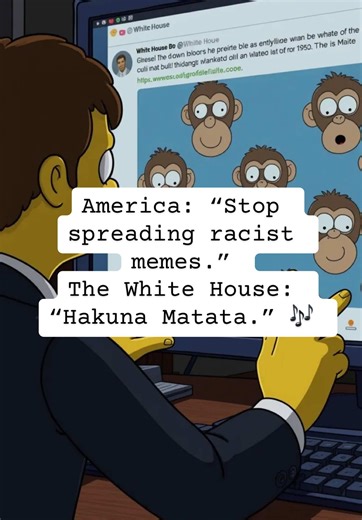 Imagine posting racist AI memes from the Oval Office and calling everyone else “fake outraged.” Bold strategy, Cotton. 🫠 #trump #truthsocial #obama #politicalsatire #ovaloffense