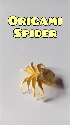 How to Make Spider with Paper - Easy Origami Spider#diy #origami #spider #spiderman #shorts