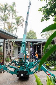 Welcoming the newest arrival to Crystal Castle & Shambhala Gardens - the Heart Charger! An incredibly rare 300kg Amethyst crystal locket, beautifully encased in blue lace agate. Watch as it’s carefully unboxed and moved to its new home just outside our Lotus Café and Moon Room, ready for all our visitors to admire - with the help of our friends at @bauer_cranes. Have you seen this our stunning new Heart Charger yet? ✨💜 | Crystal Castle