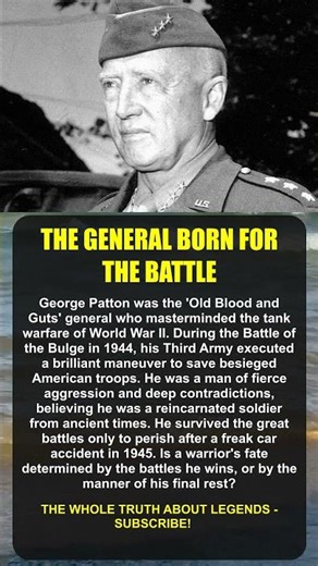 BORN FOR THE BATTLEFIELD: George Patton #GeorgePatton #WWIIHistory